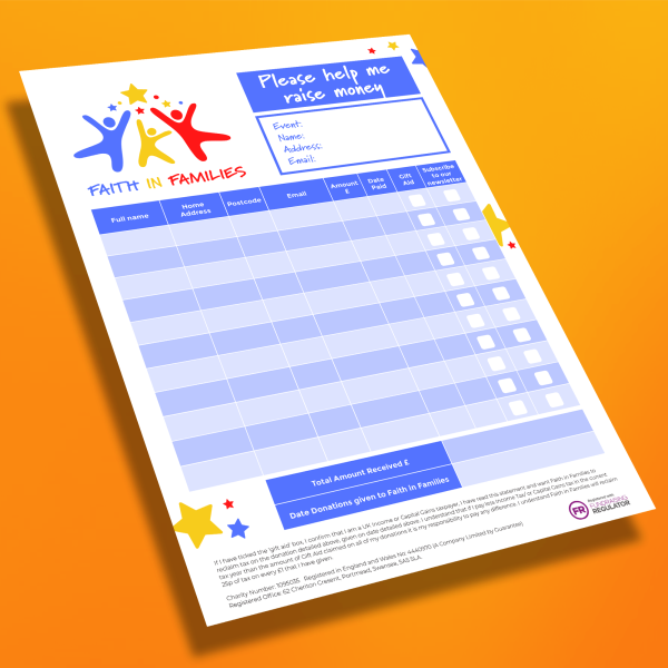 faith in families- leaflet